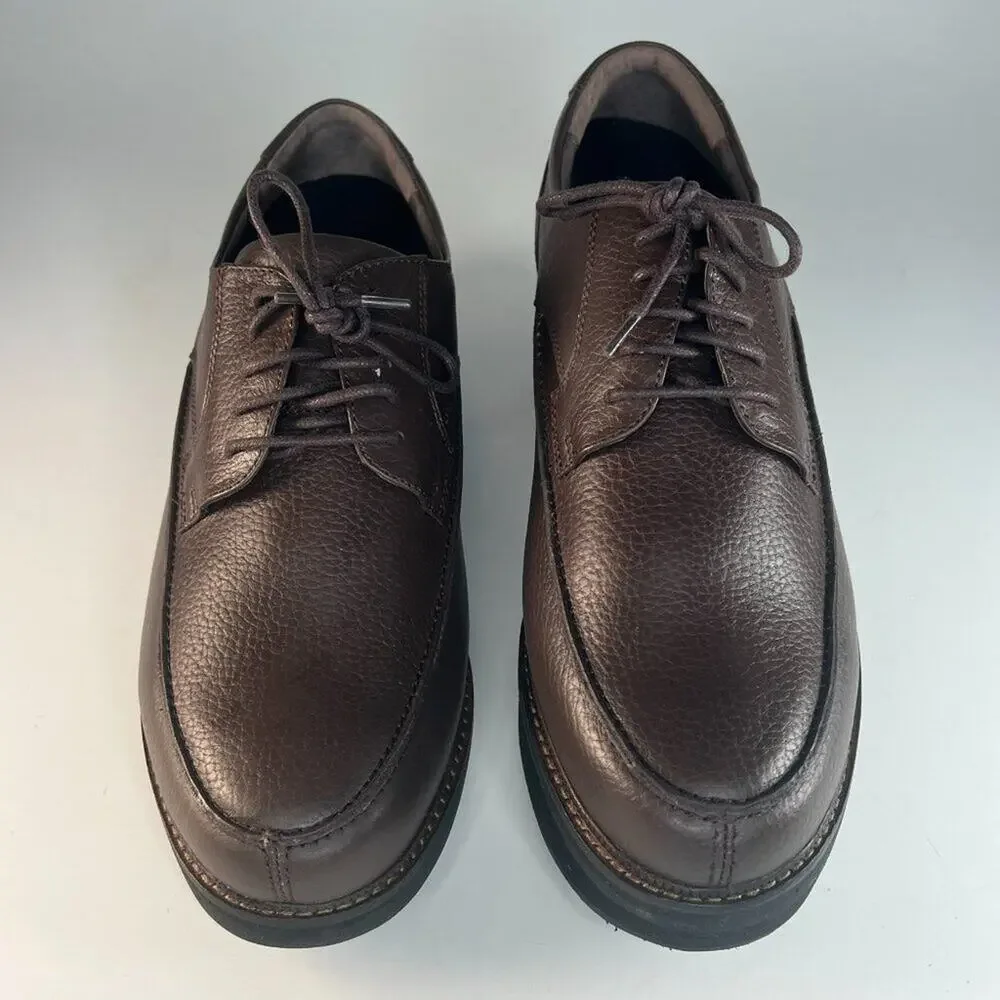 Apex Uneven Legs Lexington Brown Leather Oxford Dress Shoes Men 9.5 NWOT